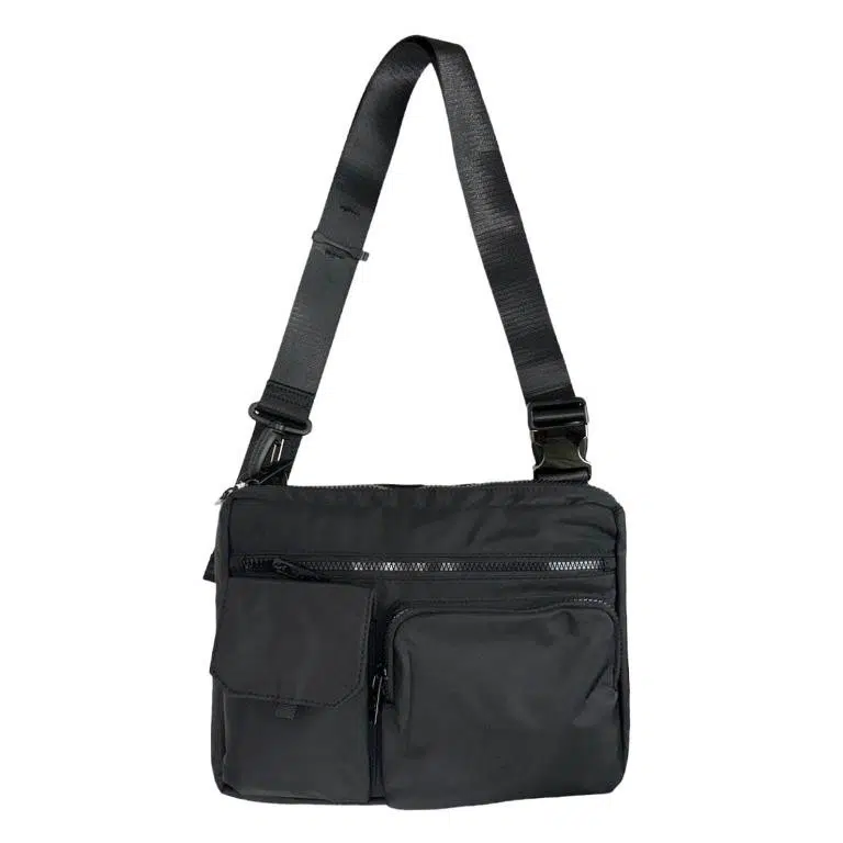 Bolso Bandolera Nylon para Mujer con 3 Bolsillos Frontales y Tira Ajustable - Imagen 5