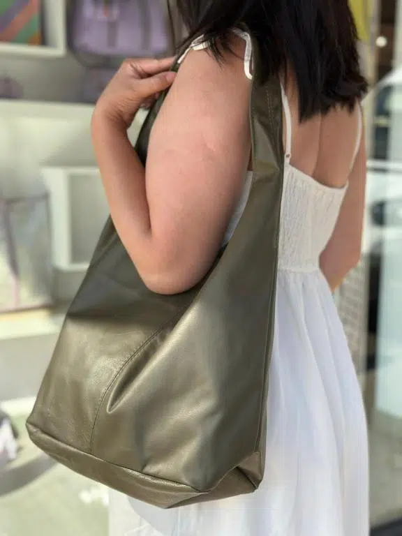 Bolso de Hombro en Piel Italiana con Gran Capacidad y Monedero Extra Mujer - Imagen 6