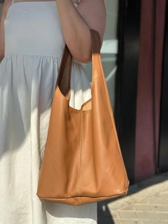 Bolso de Hombro en Piel Italiana con Gran Capacidad y Monedero Extra Mujer - Imagen 2