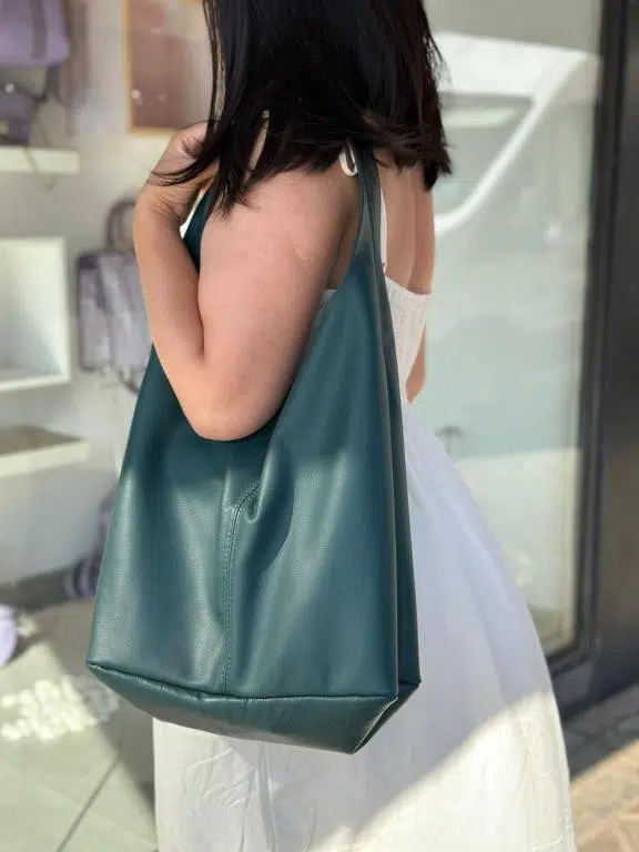 Bolso de Hombro en Piel Italiana con Gran Capacidad y Monedero Extra Mujer - Imagen 5