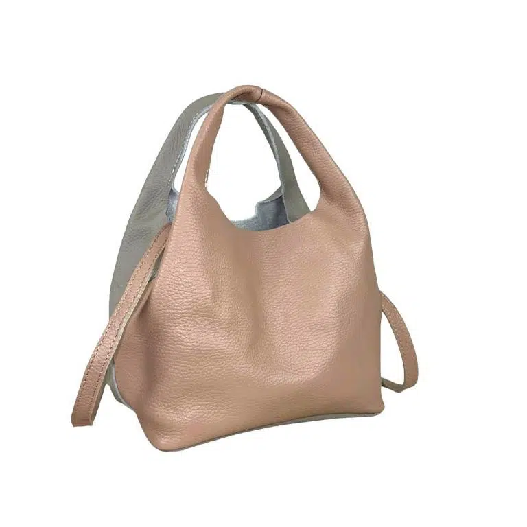 Bolso de Mano en Piel Italiana con Bolsito Interno y Tira Bandolera para Mujer - Imagen 6