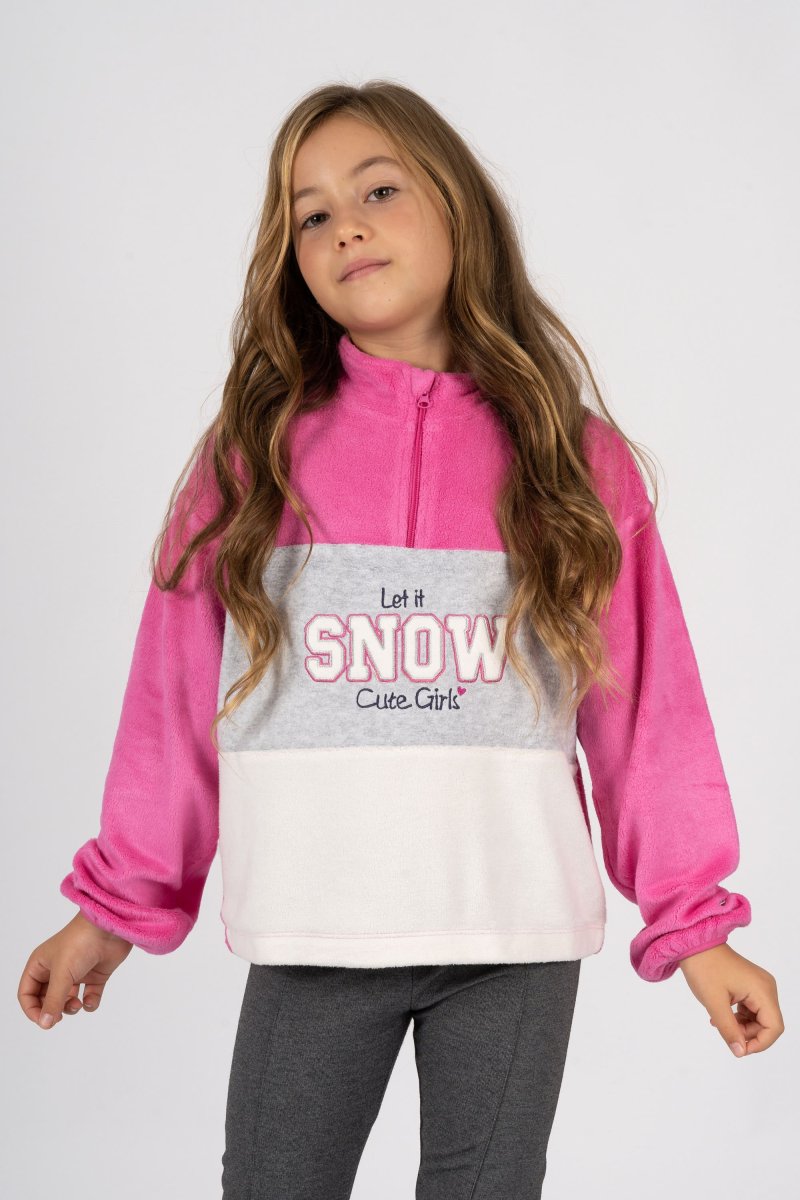 Sudadera de niña multicolor ski