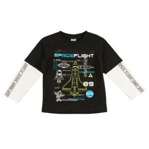 Camiseta manga larga SpaceFlight niño