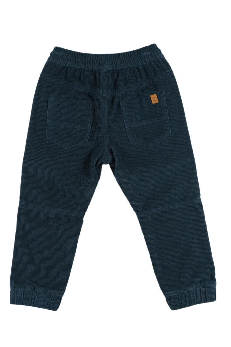 Pantalón de niño azul pana - Imagen 3