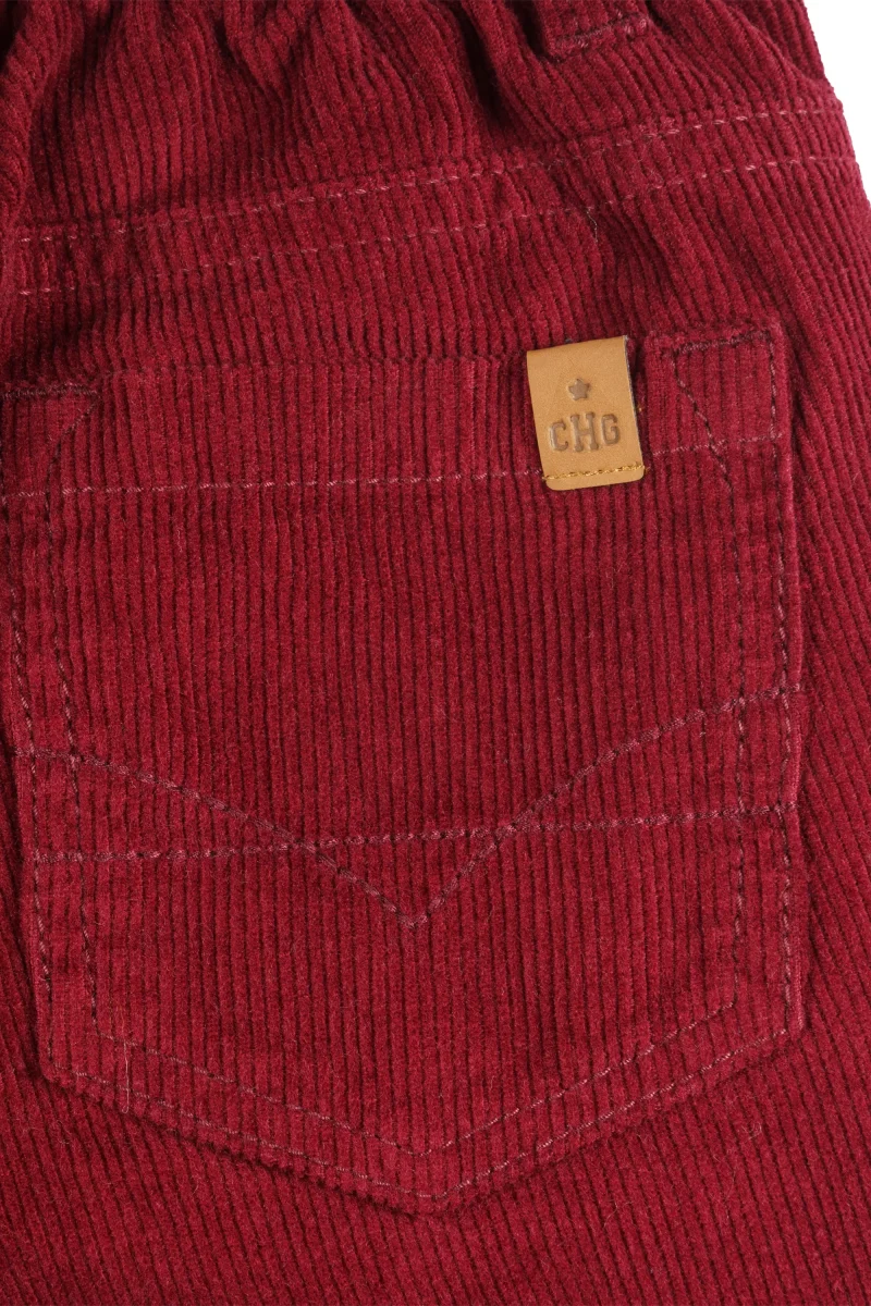 Pantalón niño burdeos cómodo invierno - Imagen 5