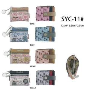 Monedero Compacto Sweet Candy con Espacio para Tarjetas y Bolsillo Frontal