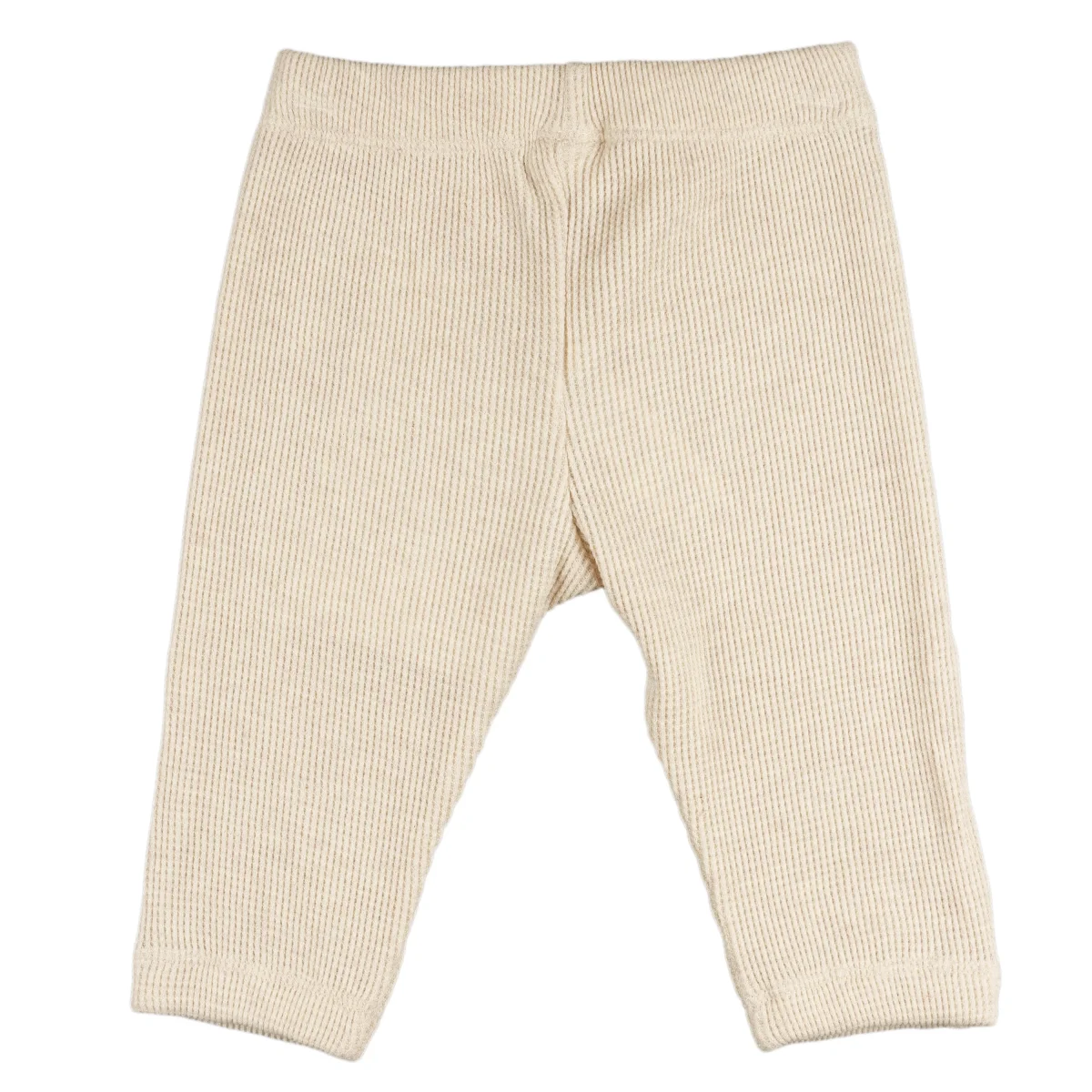 Pantalón de bebé niño en punto waffle color crudo - Imagen 5