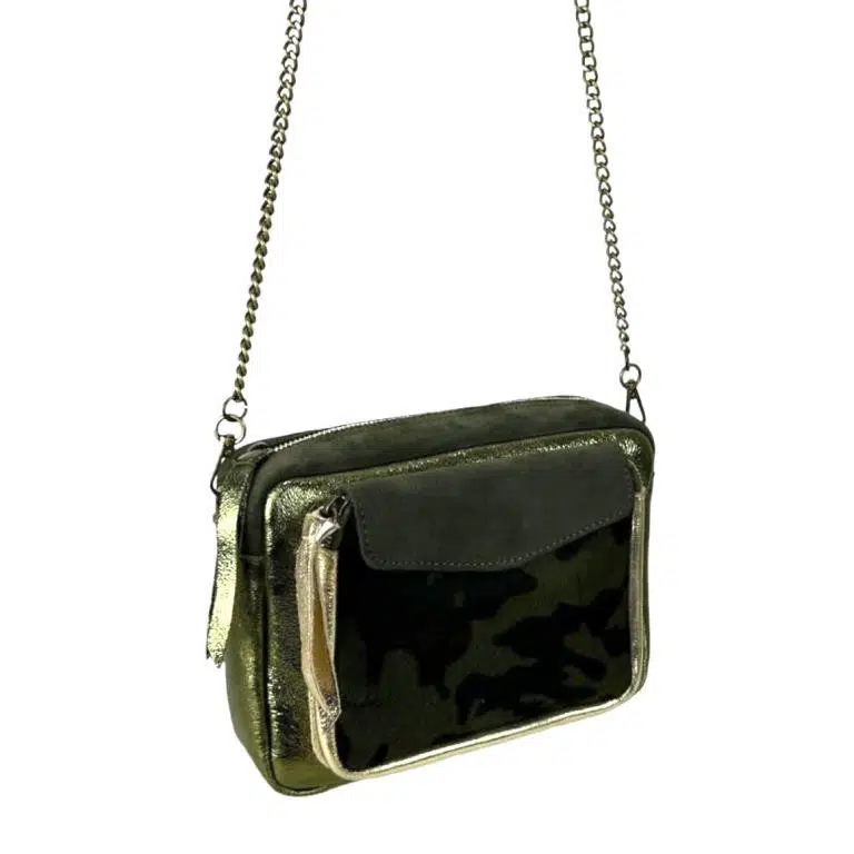 Bolso Bandolera de Piel con Diseño Animal Print y Cremallera para Mujer - Imagen 7