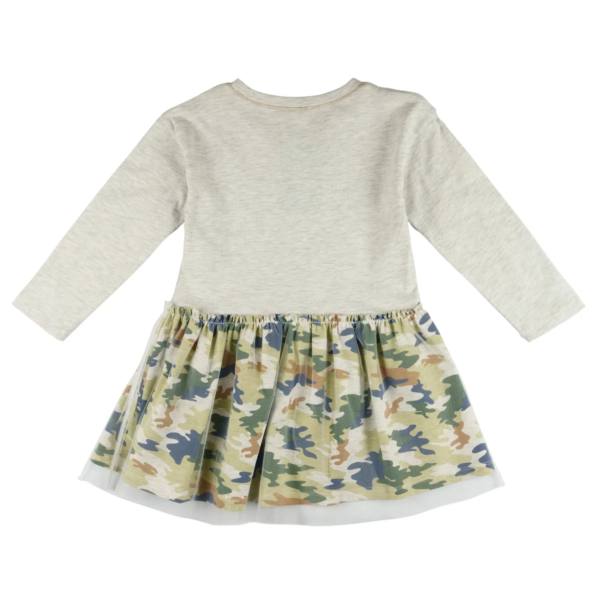 Vestido de niña estampado verde - Imagen 4
