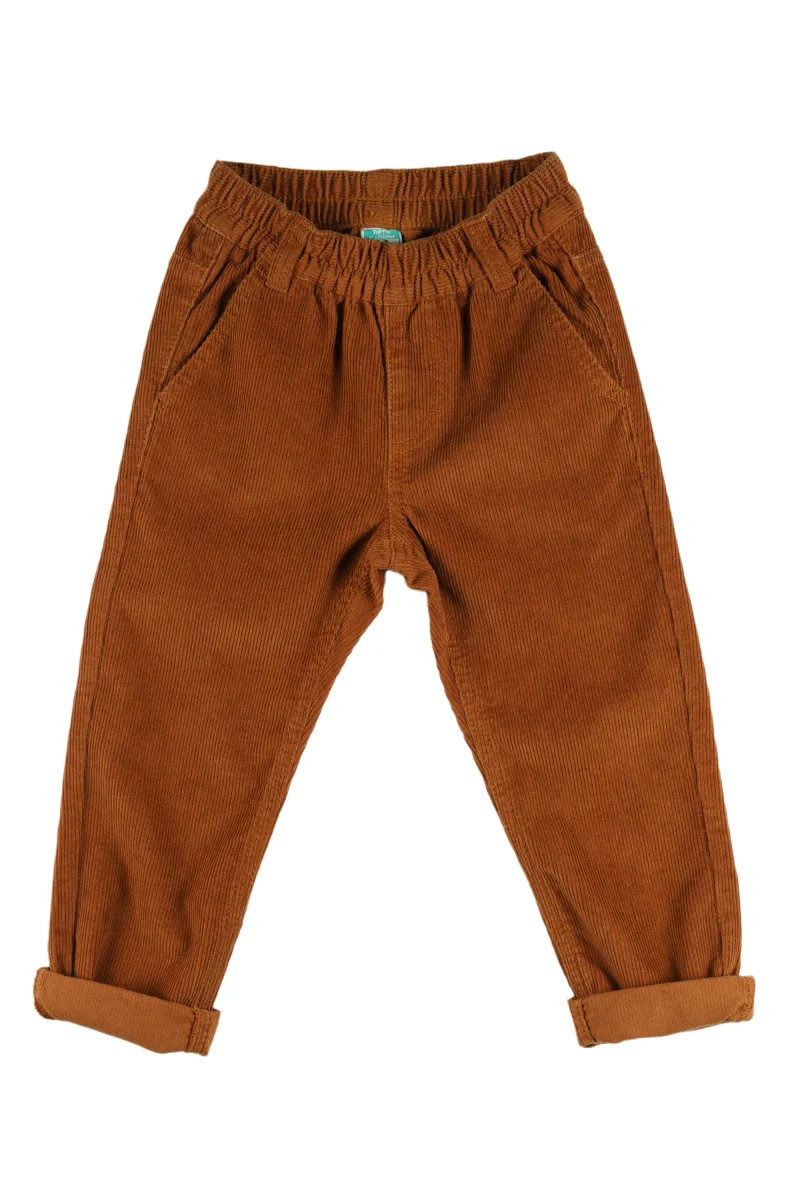 Pantalón de pana de niño color camel - Imagen 2
