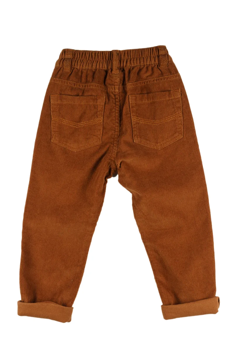 Pantalón de pana de niño color camel - Imagen 3