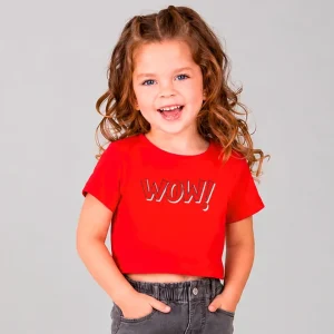Camiseta niña roja WOW