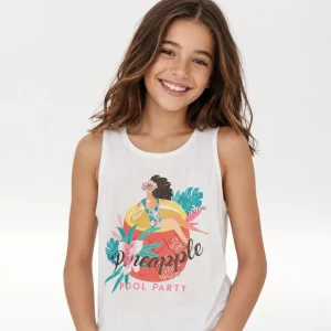 Camiseta niña tirantes piña