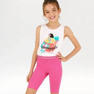 Legging de niña fucsia