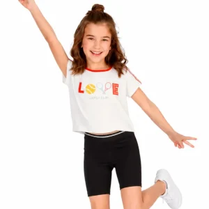 Legging corto niña negro