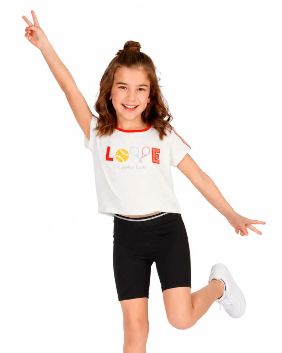 Legging corto niña negro - Imagen 2