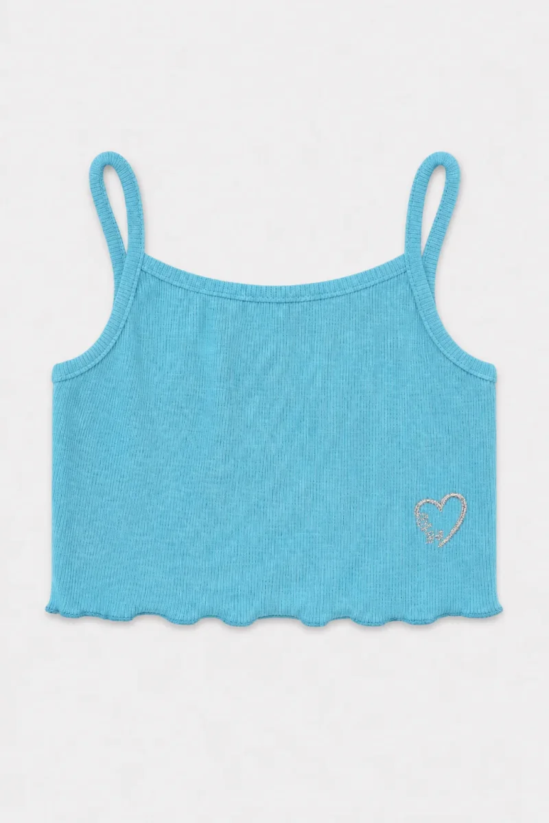 Camiseta de niña turquesa - Imagen 2