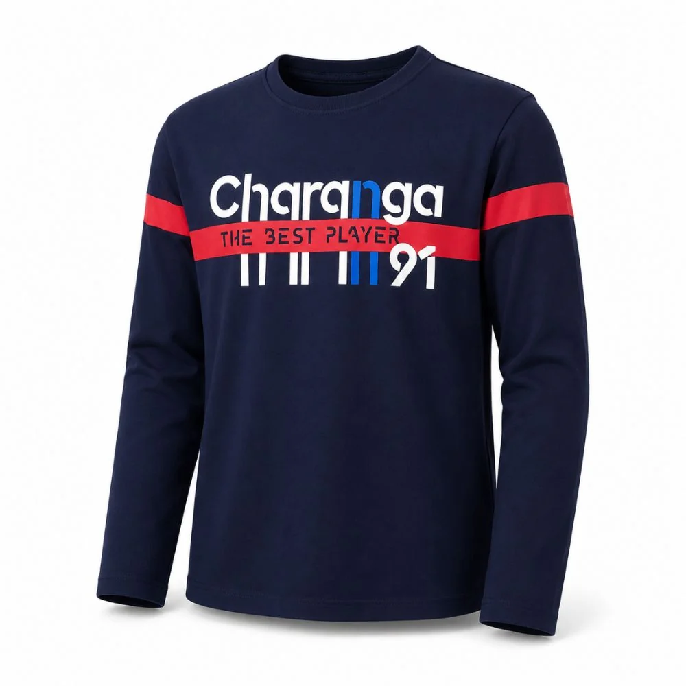Camiseta manga larga azul marino - Imagen 3