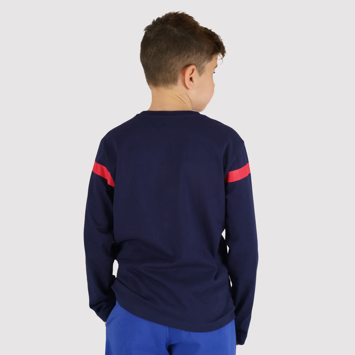 Camiseta manga larga azul marino - Imagen 4