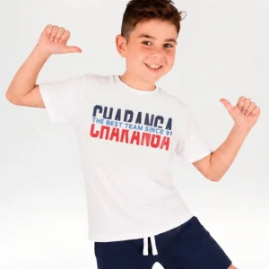 Camiseta niño blanca Team