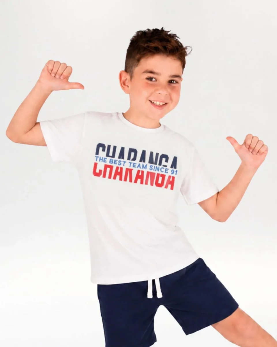 Camiseta niño blanca Team - Imagen 2
