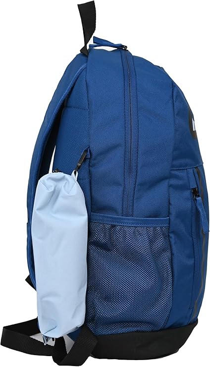 NIKE – Mochila Nike Elemental Azul y Negra 20L con Estuche – Unisex Escolar y Gym - Imagen 7