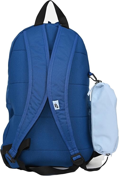 NIKE – Mochila Nike Elemental Azul y Negra 20L con Estuche – Unisex Escolar y Gym - Imagen 8