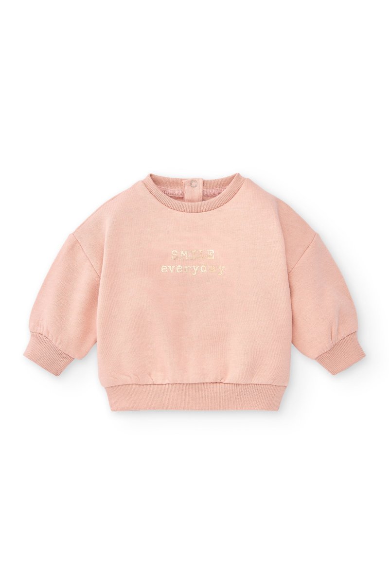 Sudadera de bebé rosa Smile - Imagen 3