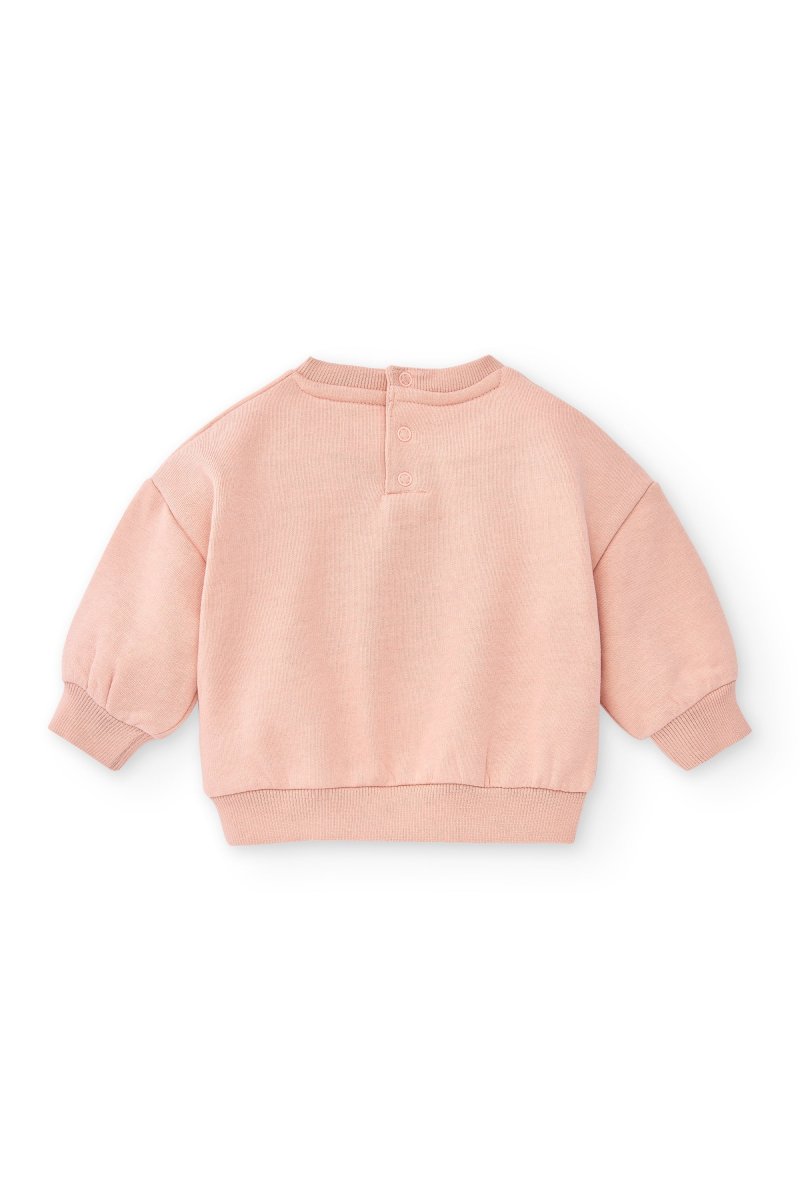 Sudadera de bebé rosa Smile - Imagen 4