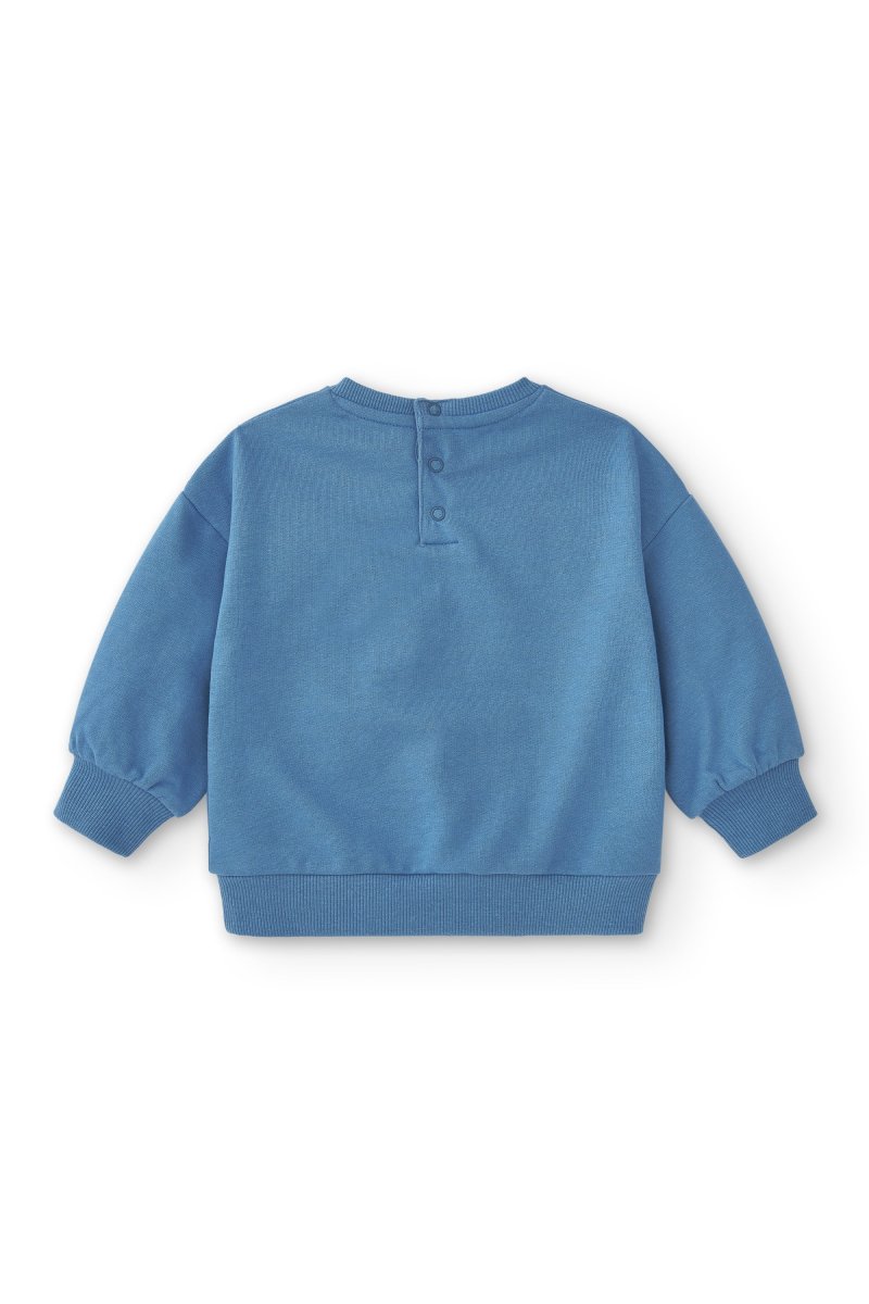Sudadera de bebé azul Smile - Imagen 4