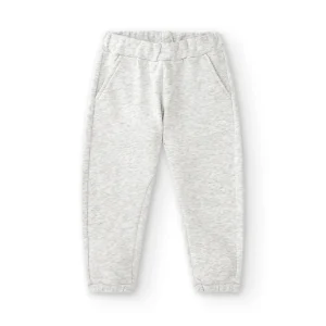 Jogger de niña gris | Felpa con puños
