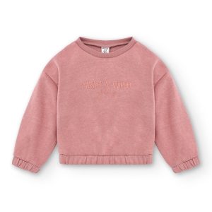 Sudadera de niña rosa Wish | Sin capucha