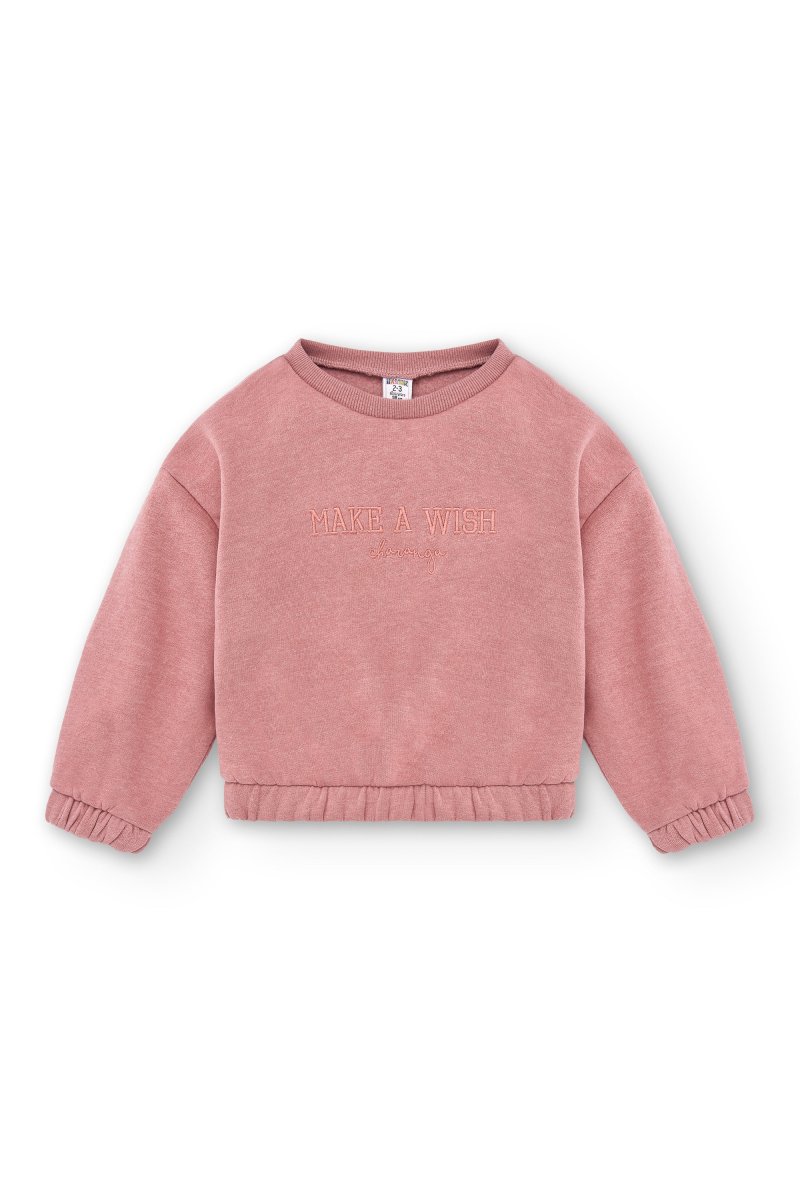 Sudadera de niña rosa Wish | Sin capucha - Imagen 2