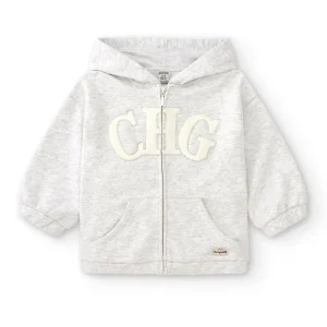Sudadera con capucha niña gris CHG | Con capucha