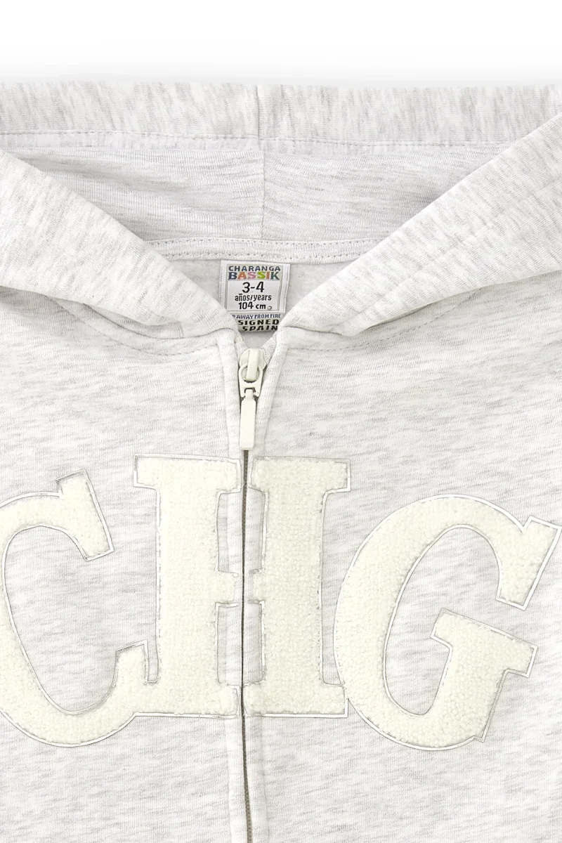 Sudadera con capucha niña gris CHG | Con capucha - Imagen 4
