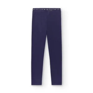Legging de niña azul marino | Cintura elástica
