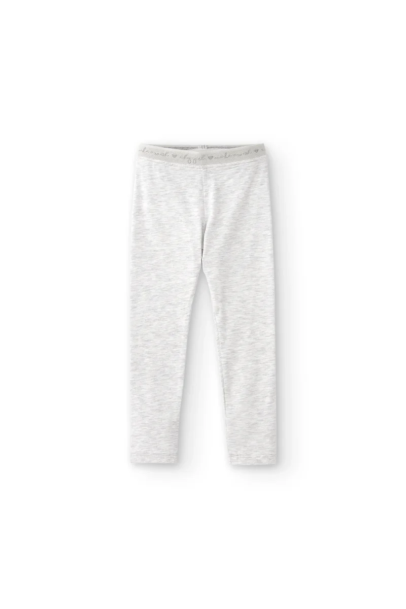Legging de niña gris | Cintura elástica