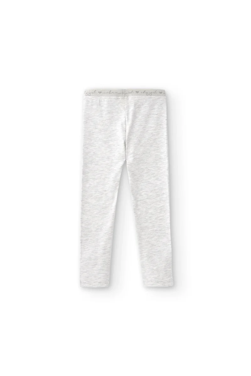 Legging de niña gris | Cintura elástica - Imagen 4