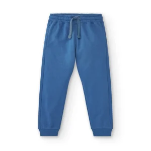 Pantalón de niño azul algodón sport