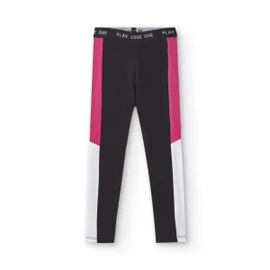 Legging de niña negro y rosa CHG | Cintura elástica