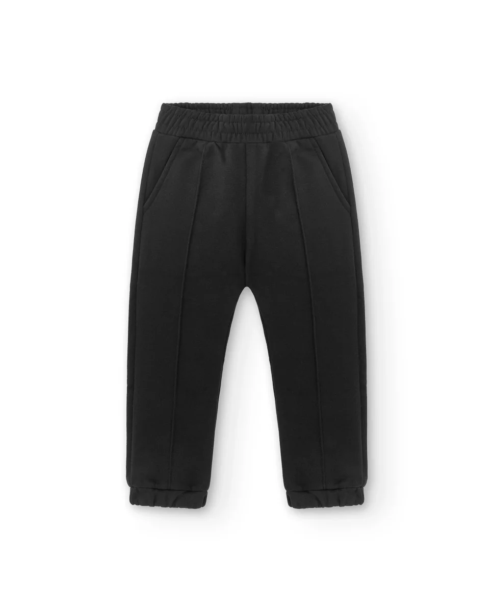 Jogger de niña negro | Cintura elástica - Imagen 3