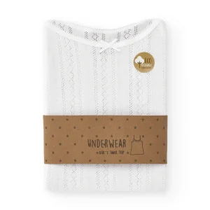 Camiseta interior tirantes niña algodón orgánico