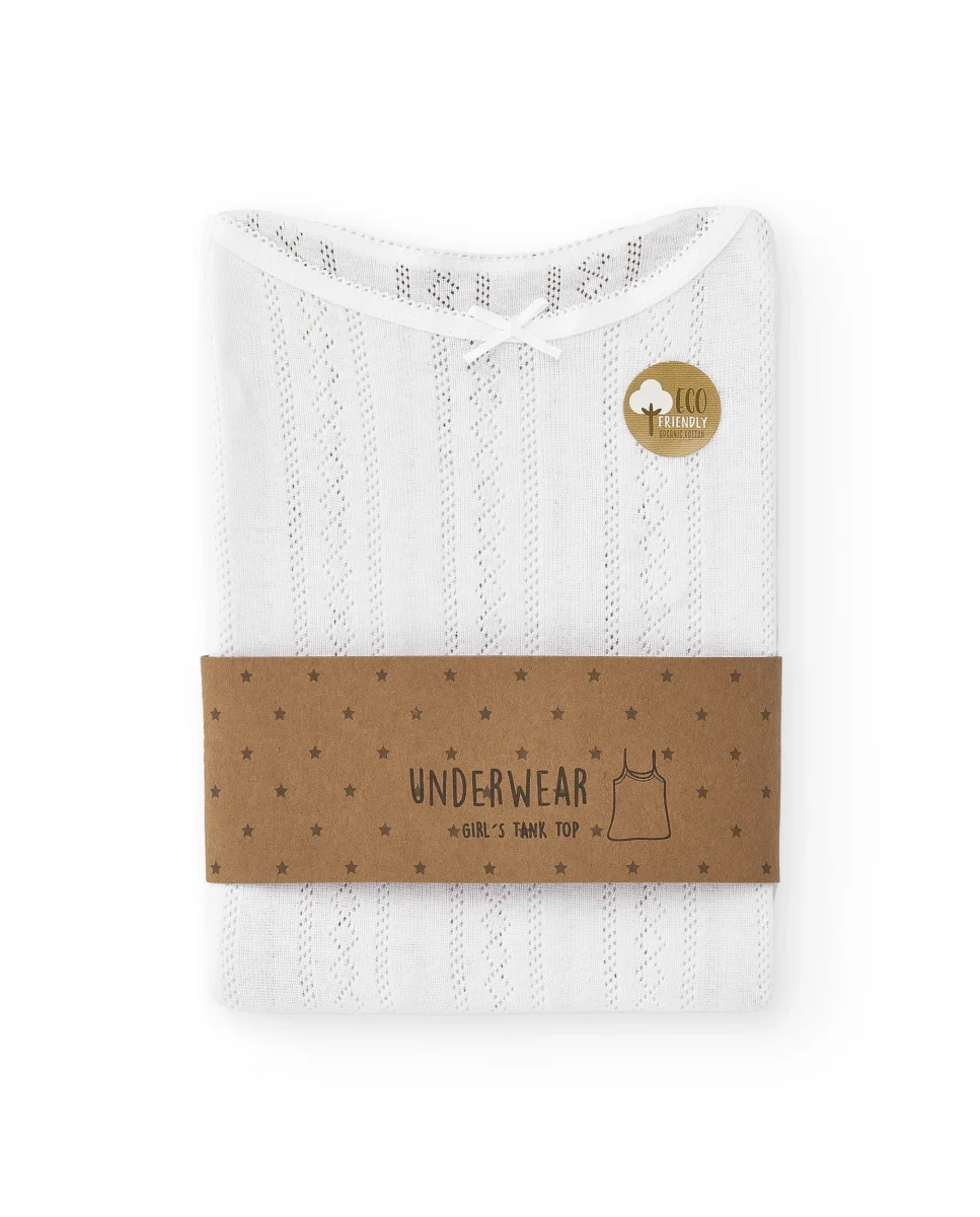 Camiseta interior tirantes niña algodón orgánico
