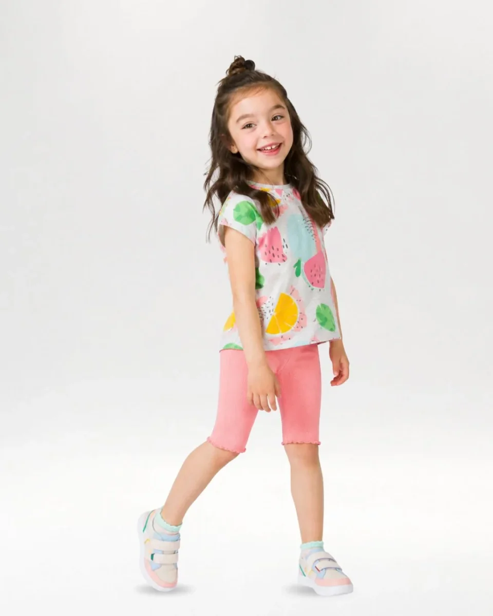 Legging bebé niña coral canalé