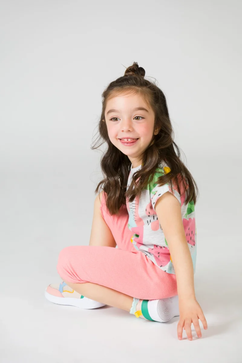 Legging bebé niña coral canalé - Imagen 4