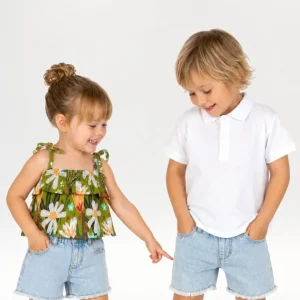 Short bebé vaquero unisex