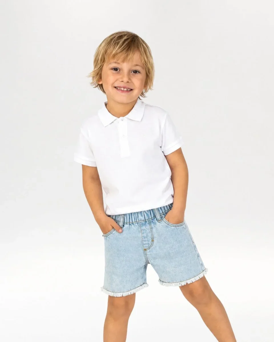 Short bebé vaquero unisex - Imagen 3