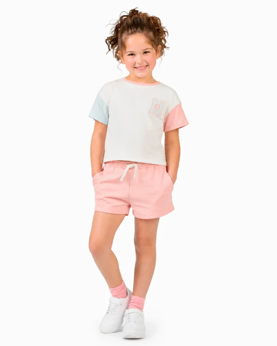 Short de niña rosa - Imagen 4