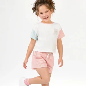 Short de niña rosa