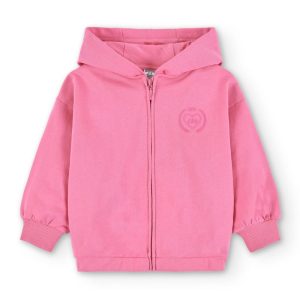 Chaqueta chándal niña fucsia | Con capucha